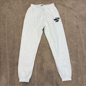 White Fox Women’s Offstage Sweatpants In Mineral Gray Size Small EUC
